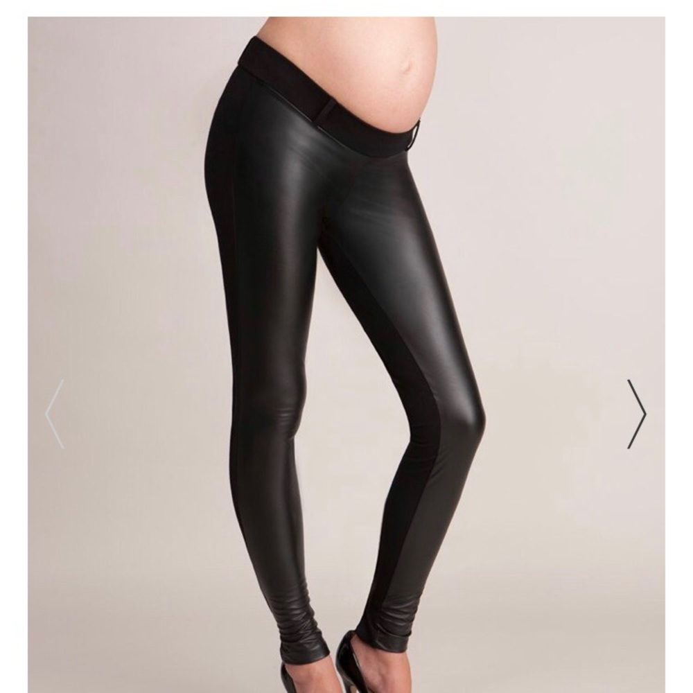 Faux leather leggings